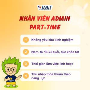 NHÂN VIÊN ADMIN PART-TIME