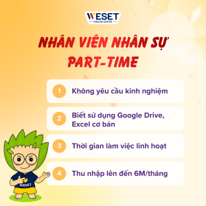 NHÂN VIÊN NHÂN SỰ PART-TIME
