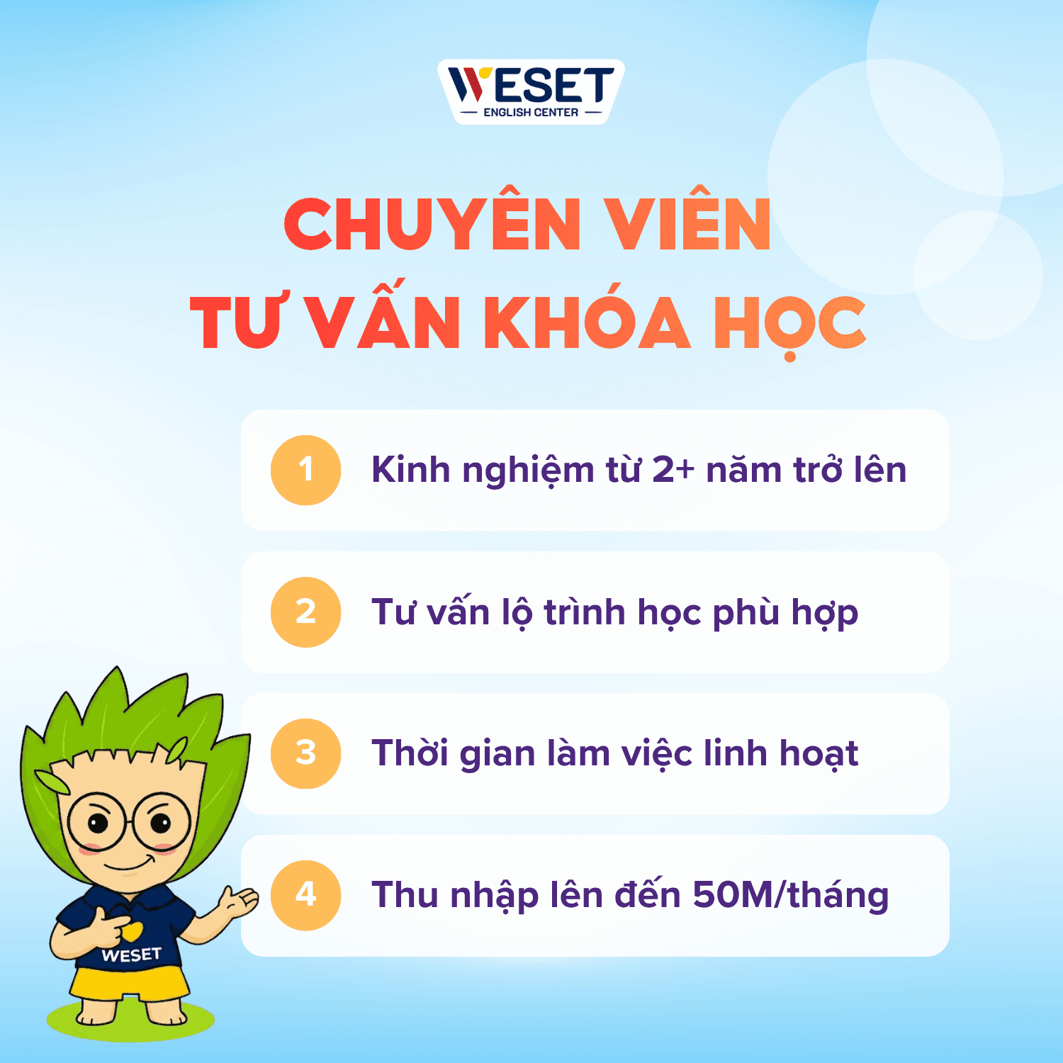 [TUYỂN DỤNG] SENIOR EC – CHUYÊN VIÊN TƯ VẤN KHOÁ HỌC