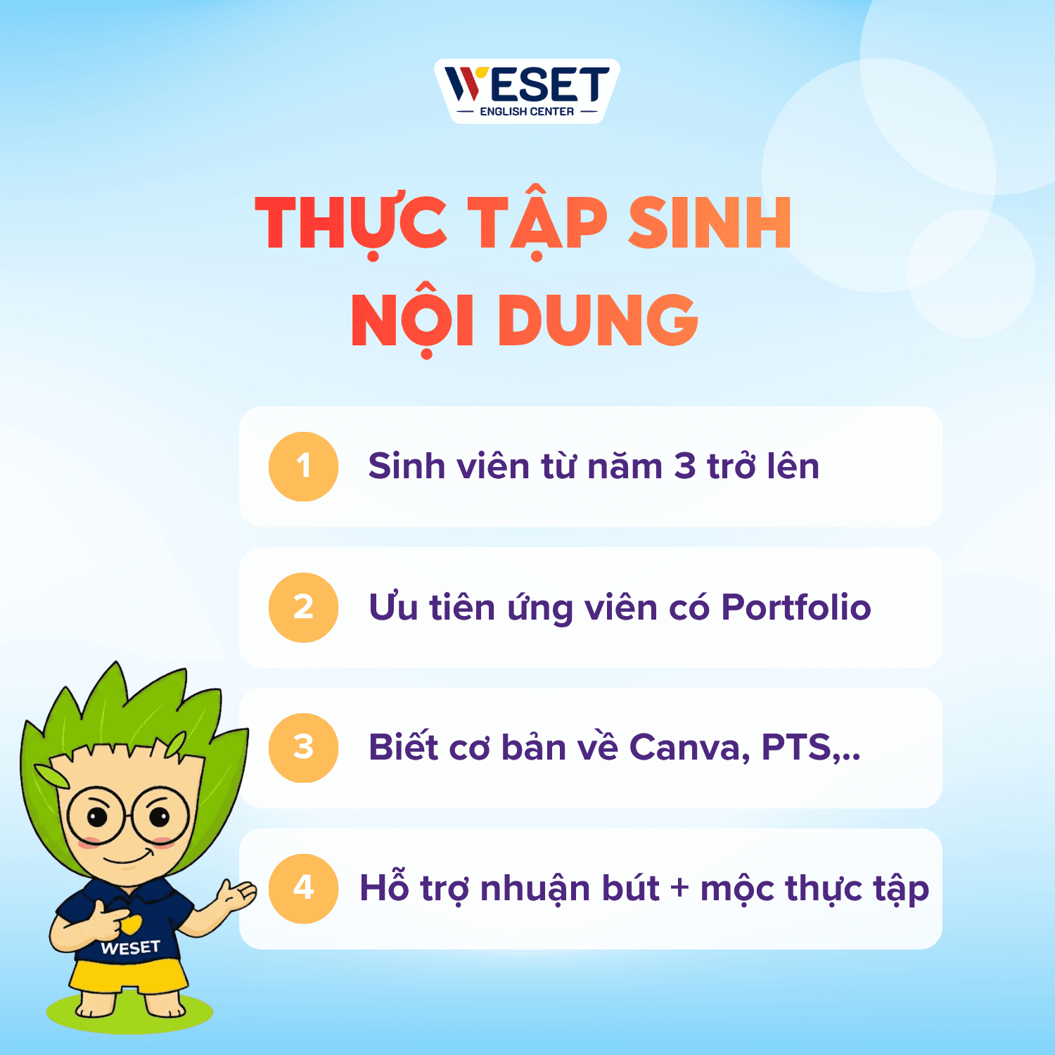 [TUYỂN DỤNG] THỰC TẬP SINH CONTENT