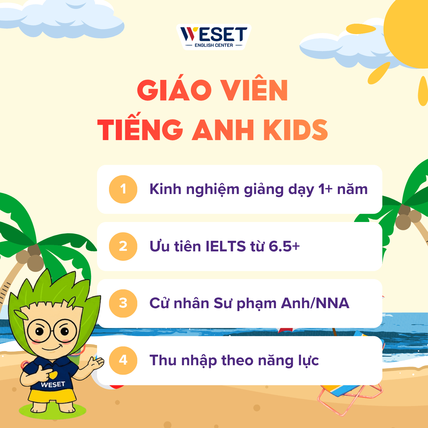 Thumbnail: [TUYỂN DỤNG] GIÁO VIÊN TIẾNG ANH KIDS