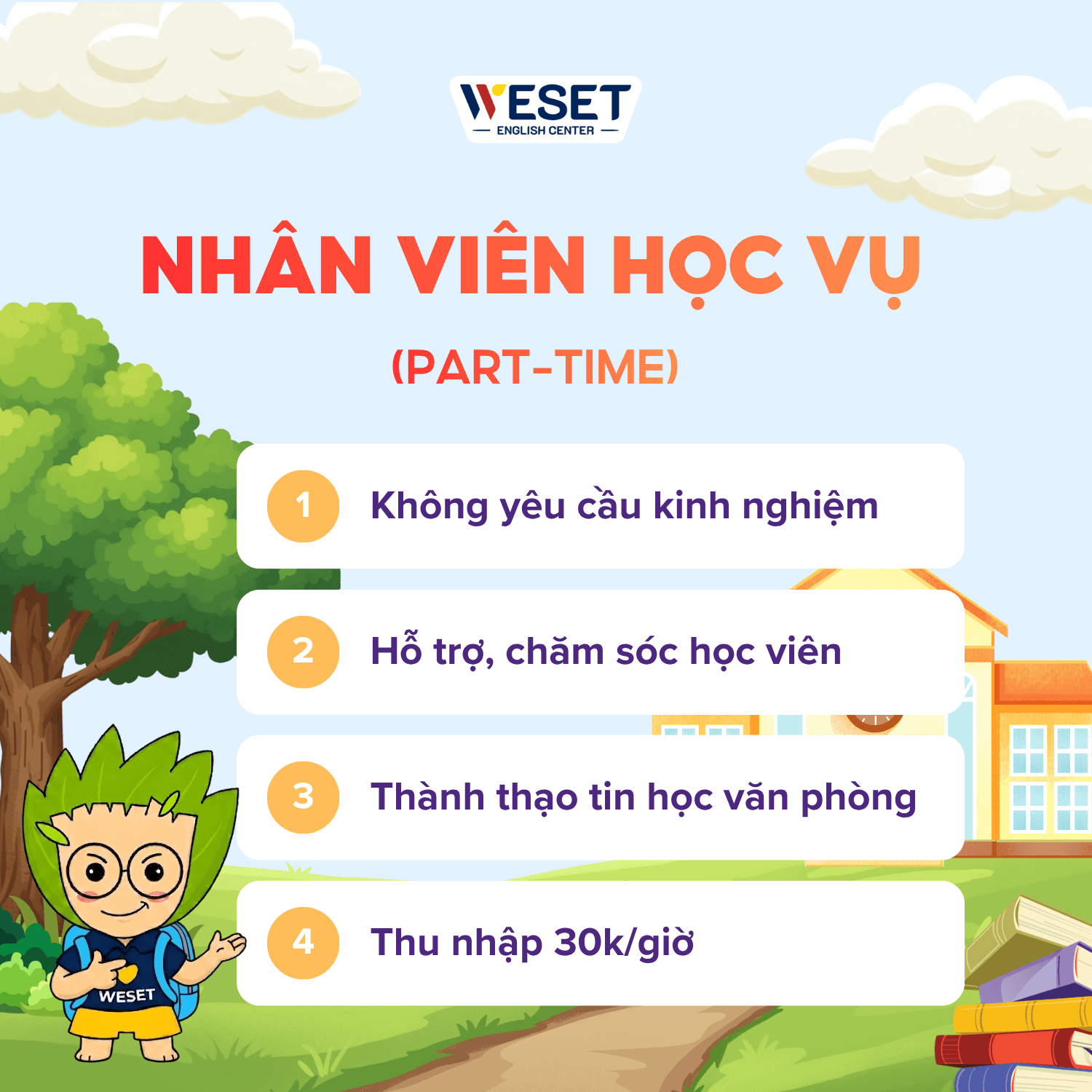 Ảnh minh họa: [TUYỂN DỤNG] NHÂN VIÊN HỌC VỤ (PART-TIME)