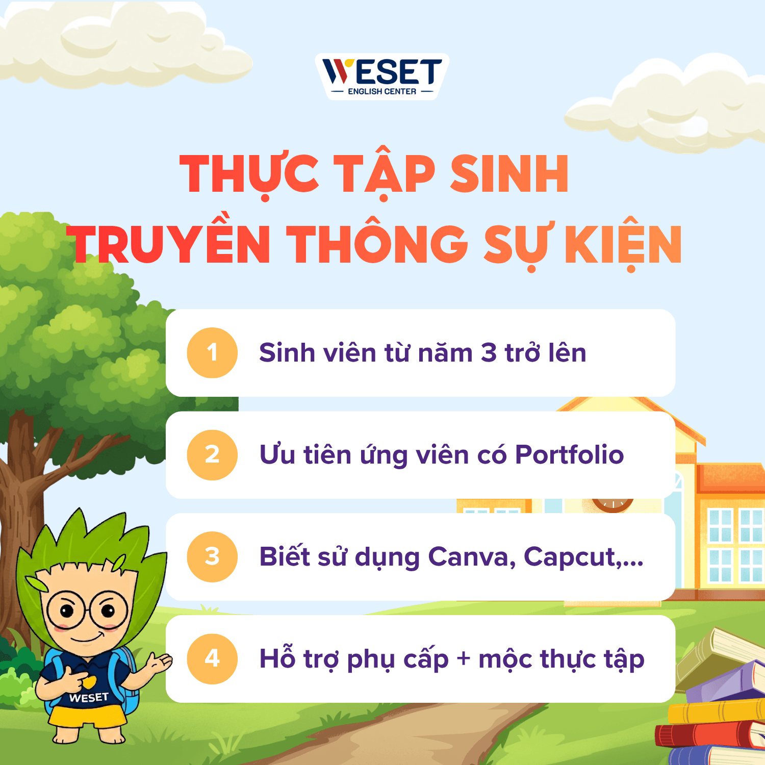 [TUYỂN DỤNG] THỰC TẬP SINH TRUYỀN THÔNG SỰ KIỆN
